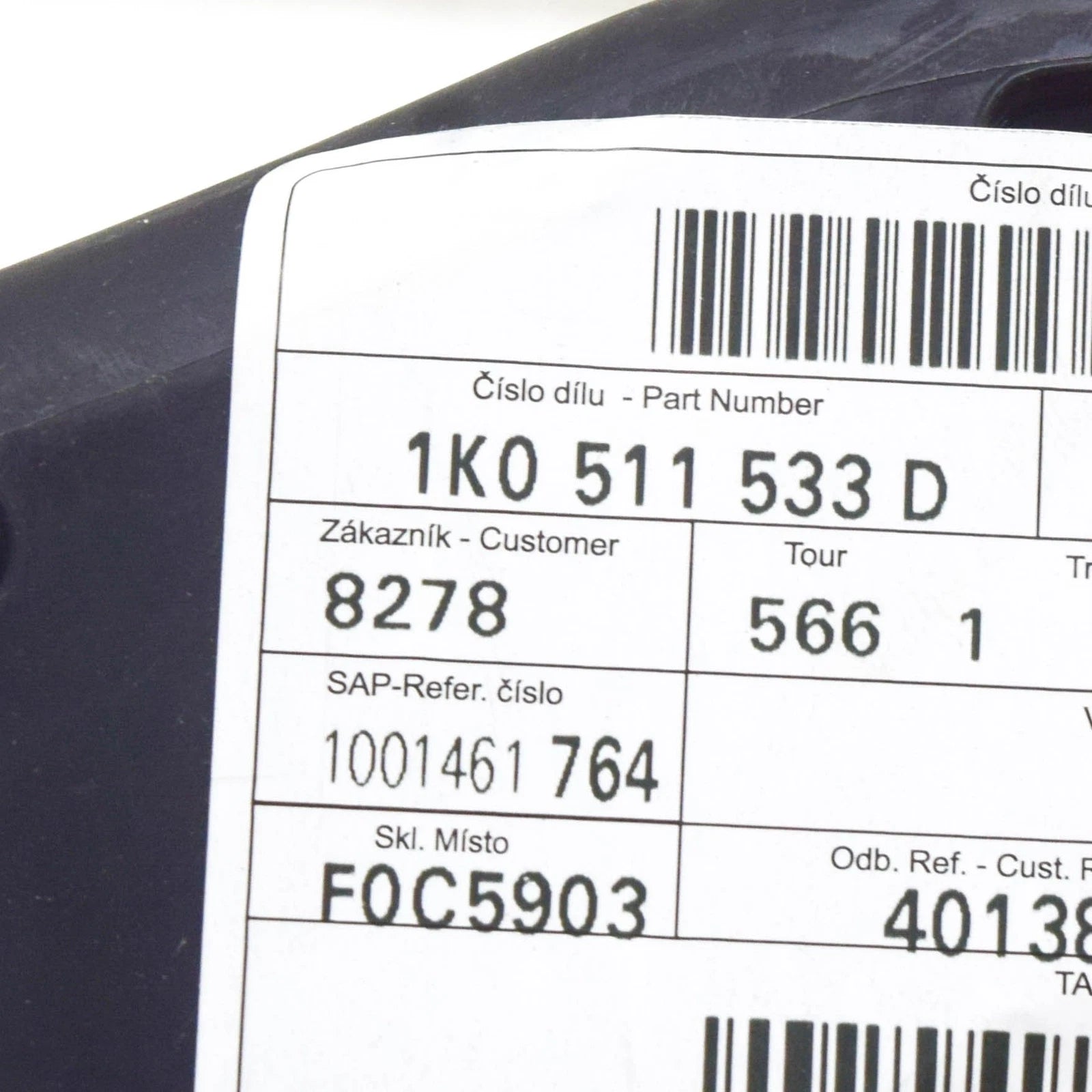 NEW AUDI A3 8P REAR LEFT STONE CHIP GUARD 1K0511533D ORIGINAL