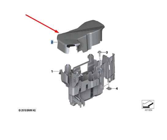 NEW BMW 3 G20 FUSE BOX COVER 12908599279 ORIGINAL