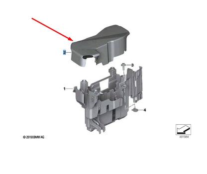 NEW BMW 3 G20 FUSE BOX COVER 12908599279 ORIGINAL