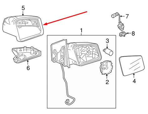 NEW MERCEDES-BENZ B-CLASS W246 RIGHT WING MIRROR COVER A24681102009696