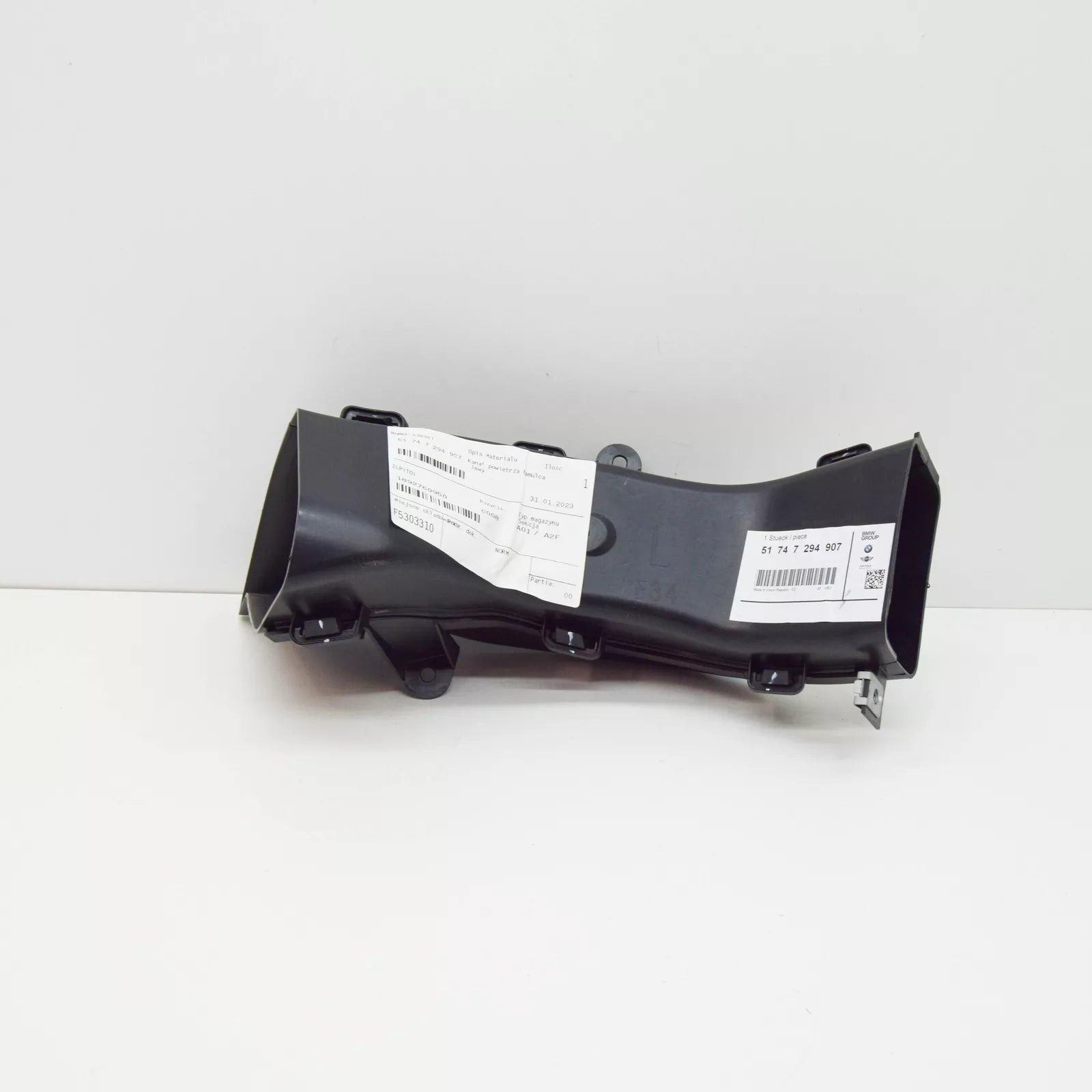 NEW BMW 3 GT F34 LEFT BRAKE AIR DUCT 51747294907 7294907 2016 ORIGINAL