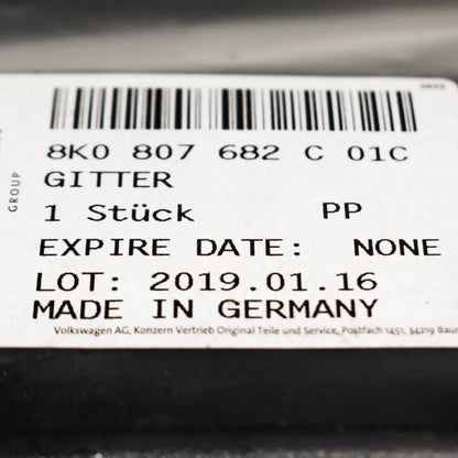 NEW AUDI A4 B8 RIGHT FOG LIGHT GRILLE 8K0807682C01C 8K0807682C ORIGINAL