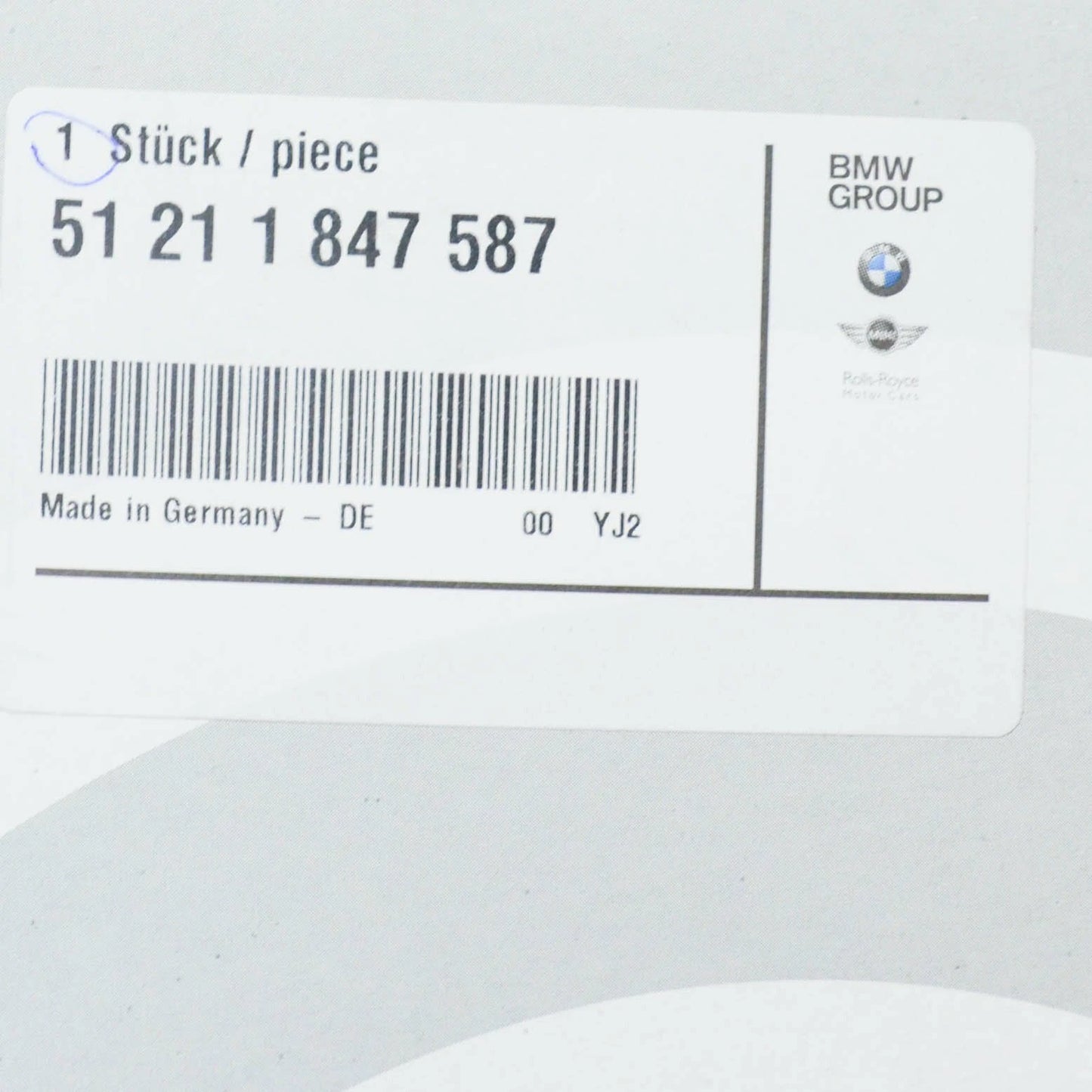 NEW BMW 6 E24 FRONT LEFT DOOR EXTERIOR HANDLE 51211847587 1976 LHD ORIGINAL