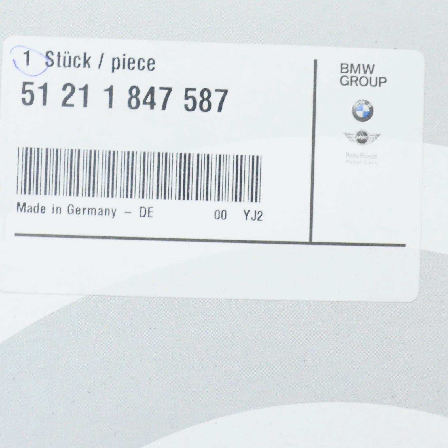 NEW BMW 6 E24 FRONT LEFT DOOR EXTERIOR HANDLE 51211847587 1976 LHD ORIGINAL