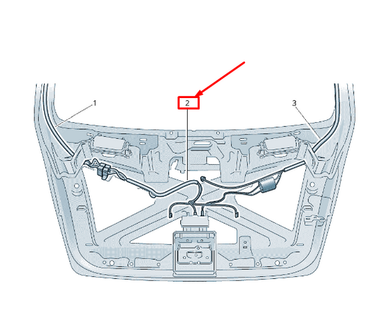 new skoda octavia 5e mk3 center tailgate wiring harness 5e5971147c original
