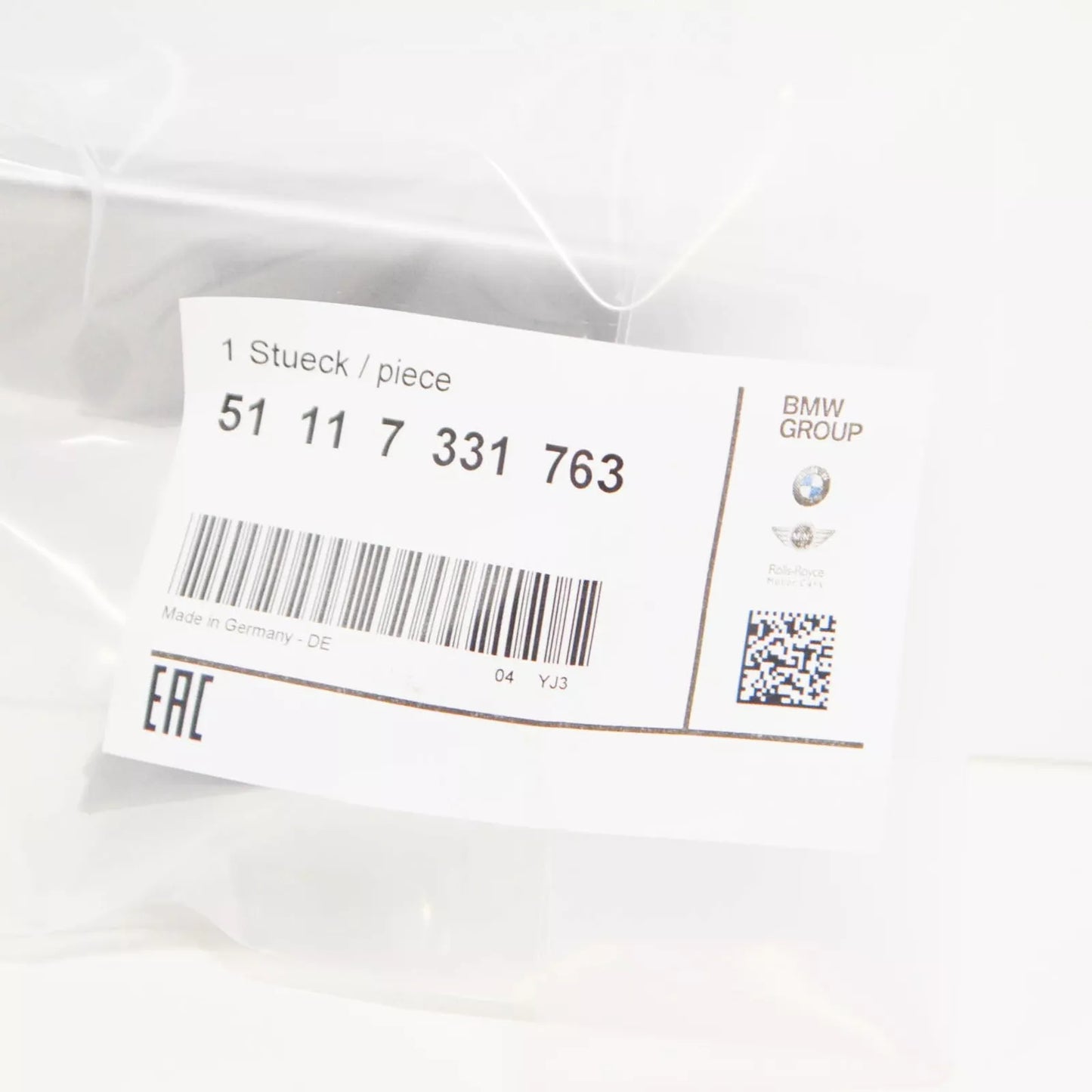 NEW BMW 5 F10 FRONT BUMPER LEFT PROTECTIVE RUBBER STRIP 51117331763 ORIGINAL