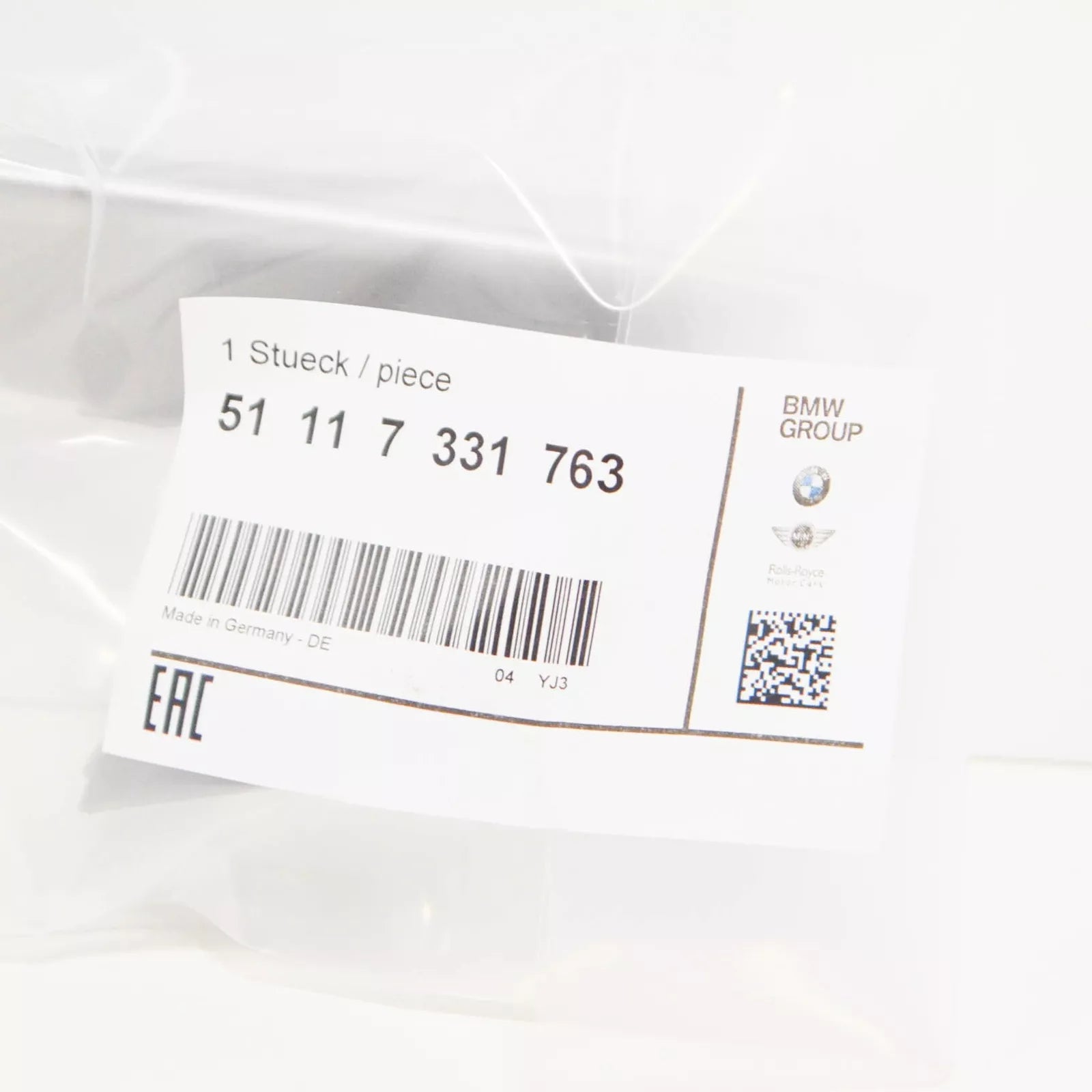 NEW BMW 5 F10 FRONT BUMPER LEFT PROTECTIVE RUBBER STRIP 51117331763 ORIGINAL