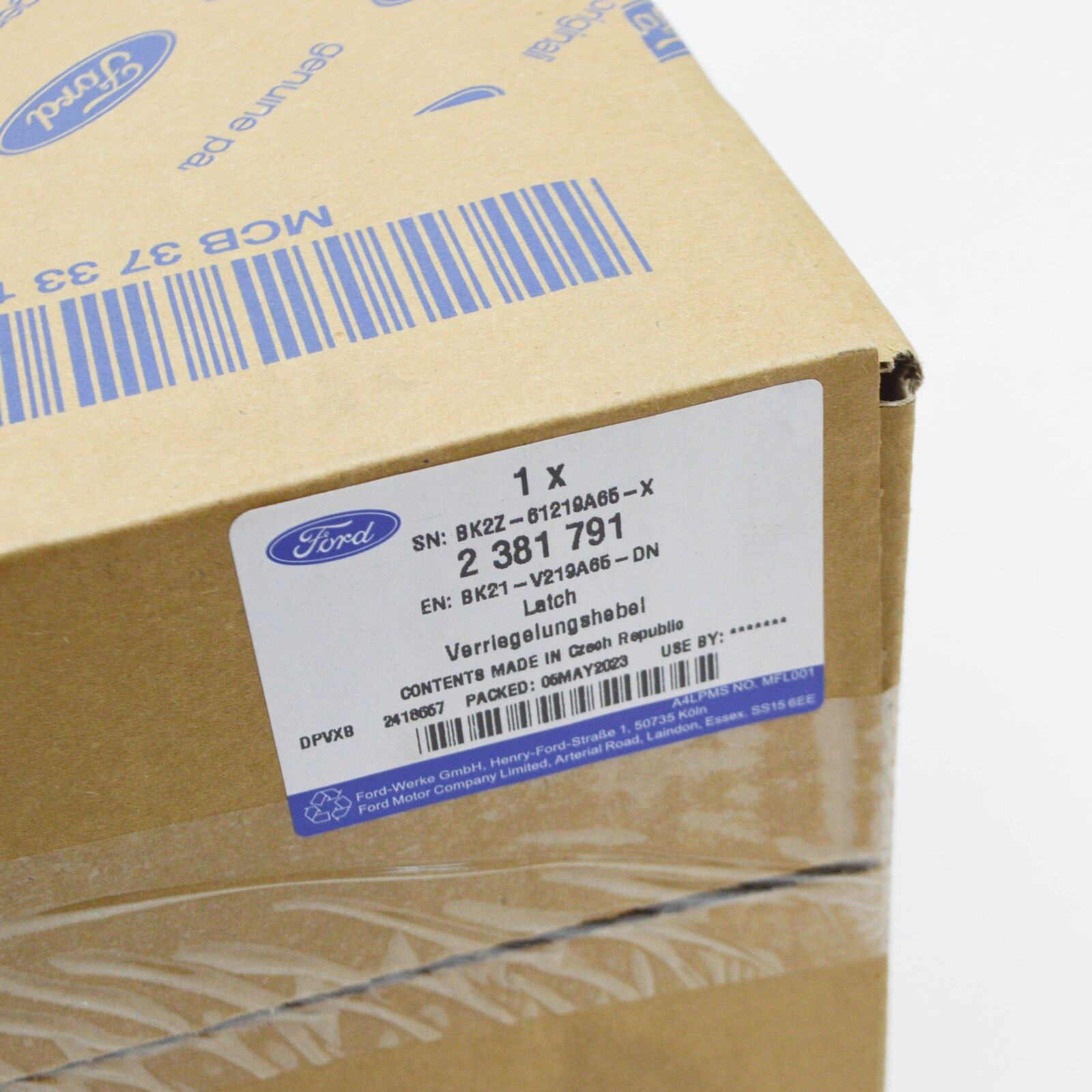 new ford tourneo custom front left door latch lhd 2381791 original