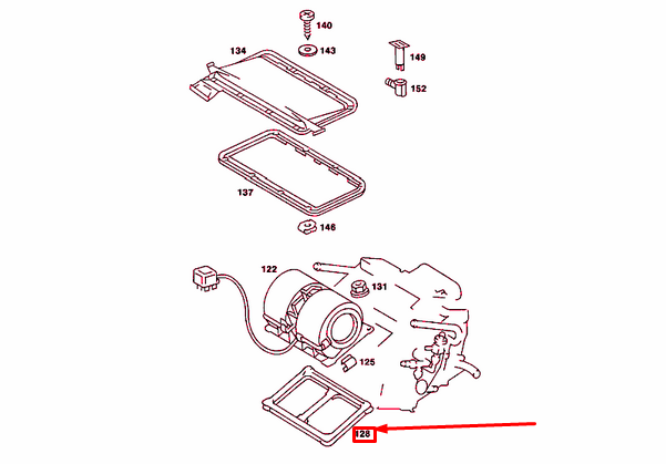 NEW MERCEDES-BENZ SL R107 BLOWER WEATHERSTRIP A1078350123 ORIGINAL
