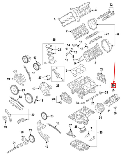 NEW AUDI A6 AVANT C6 LOWER ENGINE CRANKSHAFT BEARING 06E105591ABGLB ORIGINAL