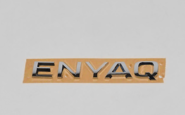 new skoda enyaq iv rear emblem badge 5le8536872zz original