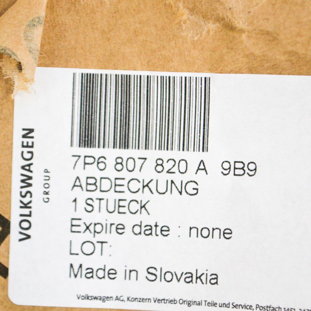 NEW VOLKSWAGEN TOUAREG 7P FRONT RIGHT FOG LIGHT GRILL 7P6807820A9B9 ORIGINAL
