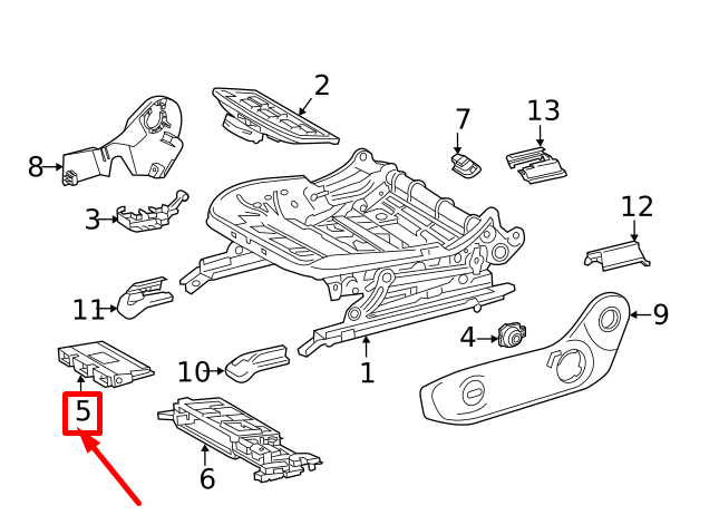 NEW MERCEDES-BENZ GLB X247 FRONT LEFT SEAT CONTROL UNIT A2479003814 ORIGINAL