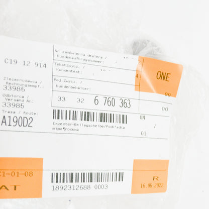 new bmw 3 e46 eccentric flat washer 33326760363 6760363 original