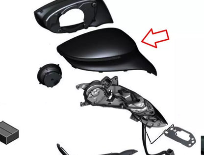 NEW BMW I8 I12 FRONT RIGHT DOOR MIRROR PROTECTIVE CAP 51167393266