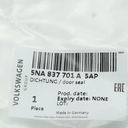 NEW VW TIGUAN AD FRONT LEFT DOOR OUTER SEAL RUBBER 5NA837701A5AP