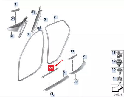 NEW BMW X5 F15 FRONT ENTRANCE SILL PLATE INSERT 51478059064 8059064 ORIGINAL