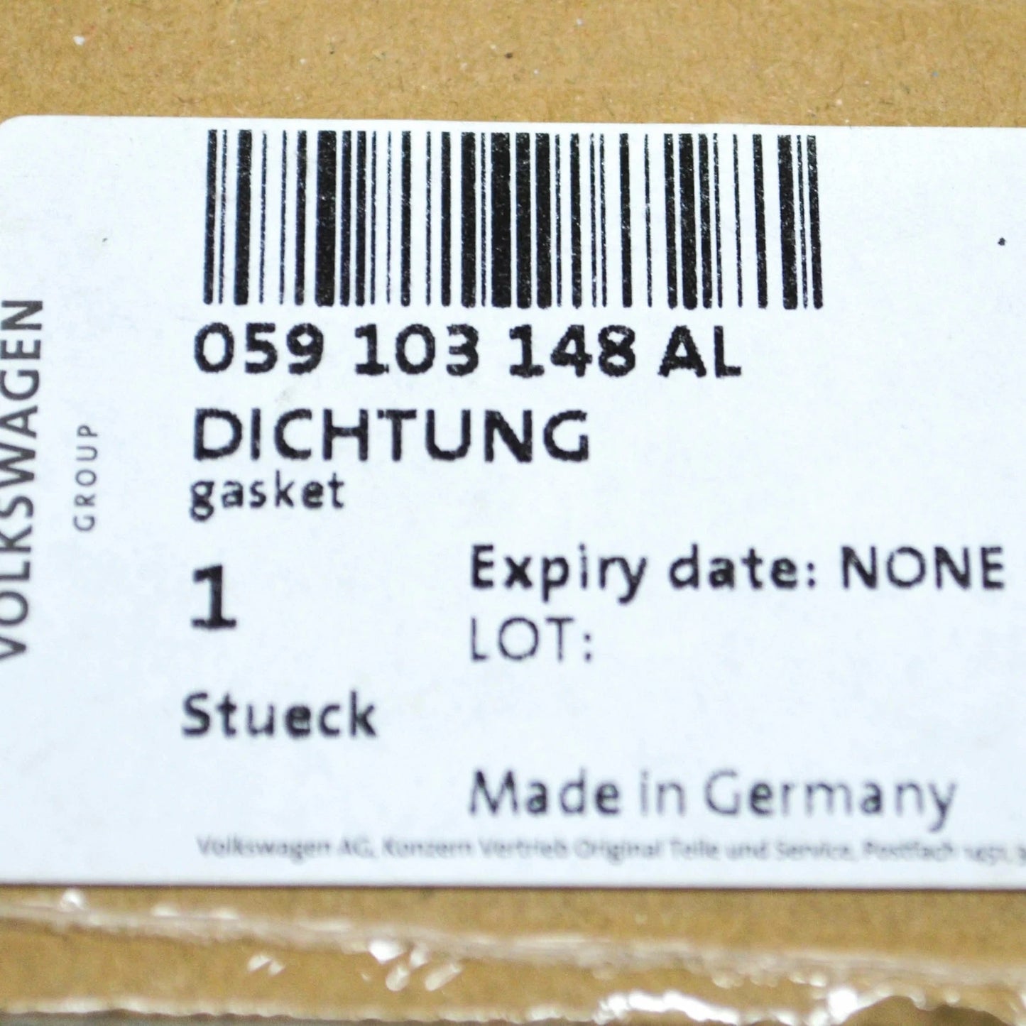 NEW AUDI A4 B9 ENGINE CYLINDER HEAD GASKET 059103148AL