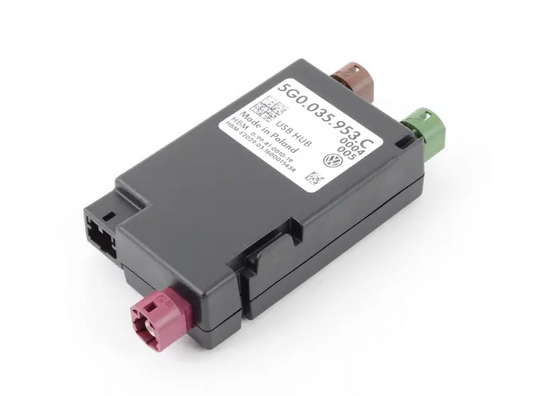 new skoda superb mk3 usb distributor with voltage converter 5g0035953c original