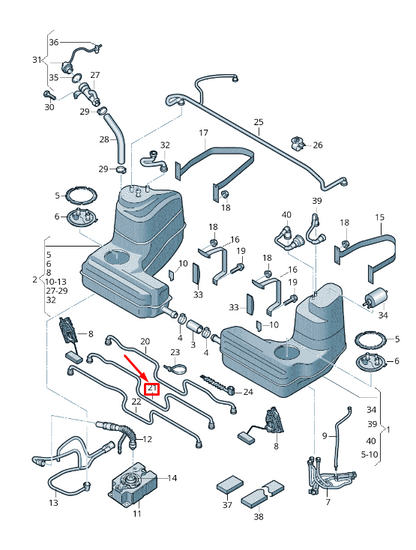 new audi r8 spyder 42 fuel line 427201419 original