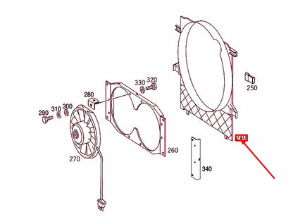 NEW MERCEDES-BENZ G W463 FAN SHROUD A4635051755 ORIGINAL