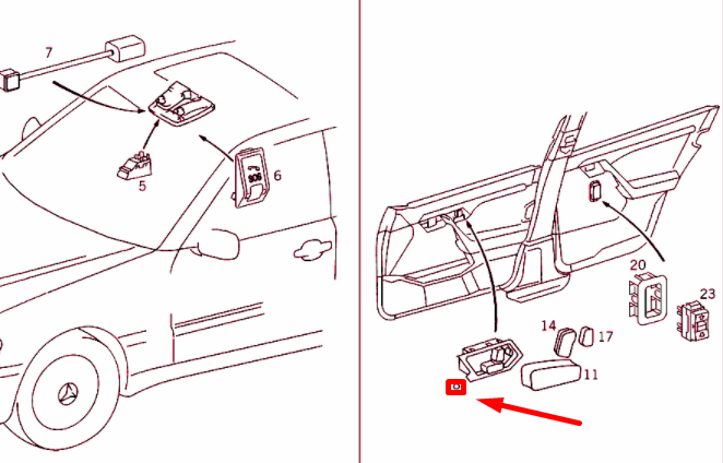 NEW MERCEDES-BENZ C W202 FRONT LEFT SEAT ADJUSTER SWITCH A20282109519051