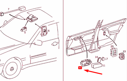 NEW MERCEDES-BENZ C W202 FRONT LEFT SEAT ADJUSTER SWITCH A20282109519051