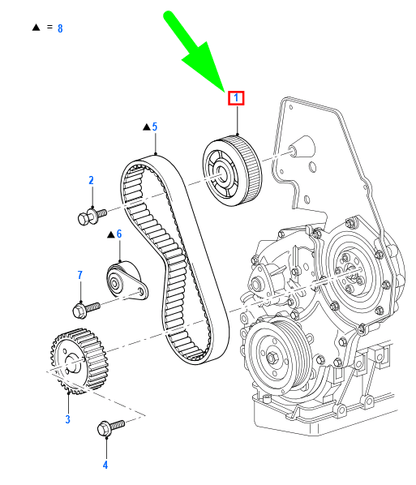 new ford transit connect mk1 camshaft drive gear 1113172 xs4q-6a256-ac original