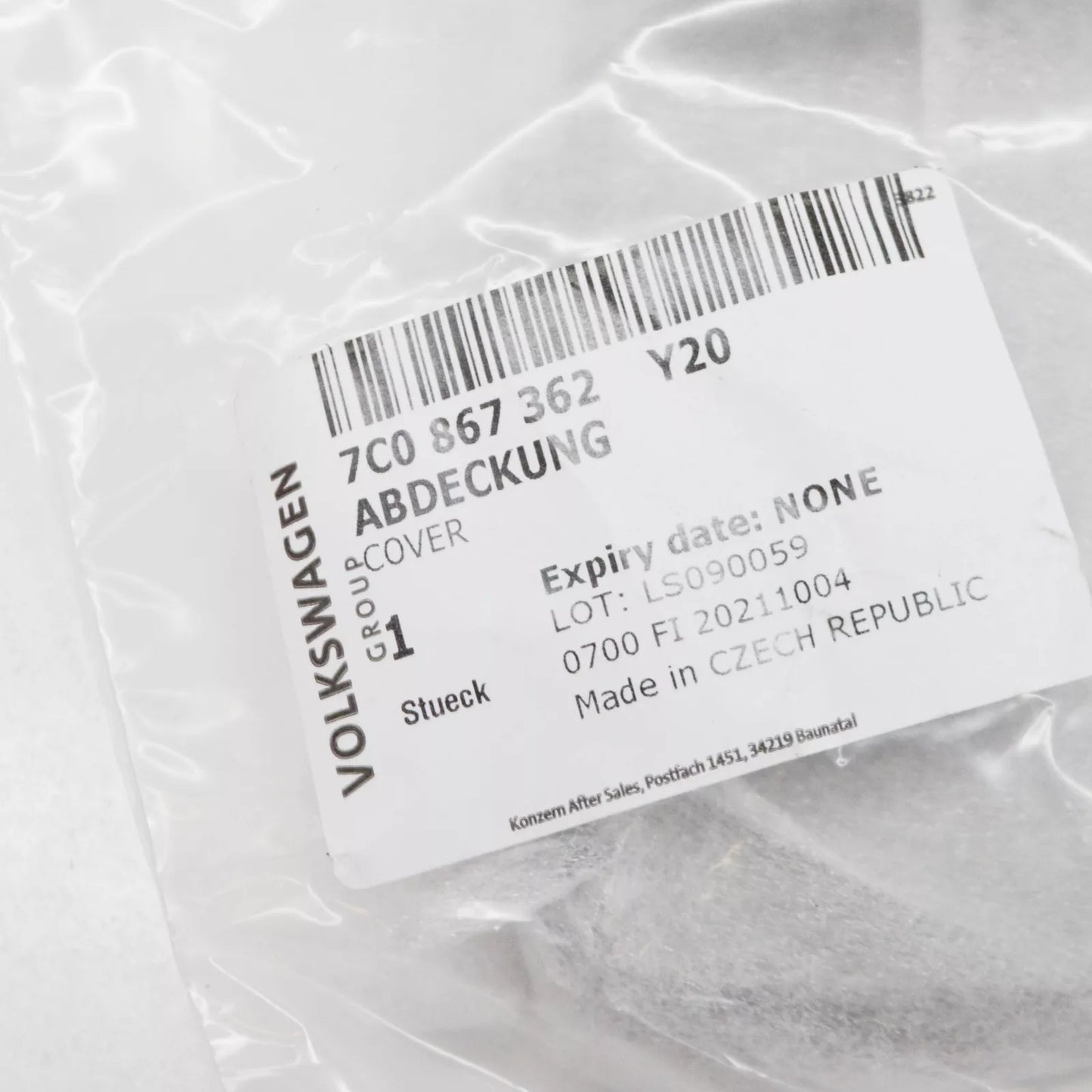 NEW VOLKSWAGEN CRAFTER SZ ROOF TRIM COVER 7C0867362Y20 ORIGINAL