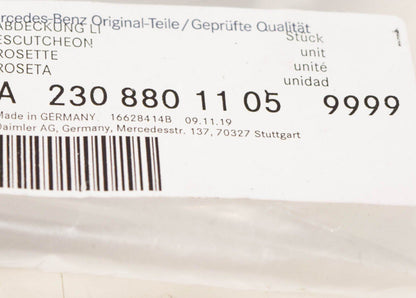 NEW MB SL R230 LEFT SIDE HEADLAMP WASHER COVER CAP A23088011059999 ORIGINAL