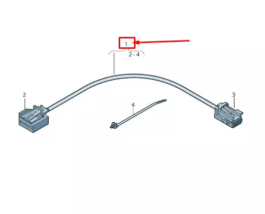 NEW AUDI Q2 GA REAR DOOR TRIM PANEL WIRING HARNESS 81A971693