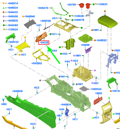 new ford galaxy mk3 lower dashboard storage tray 2047227 original
