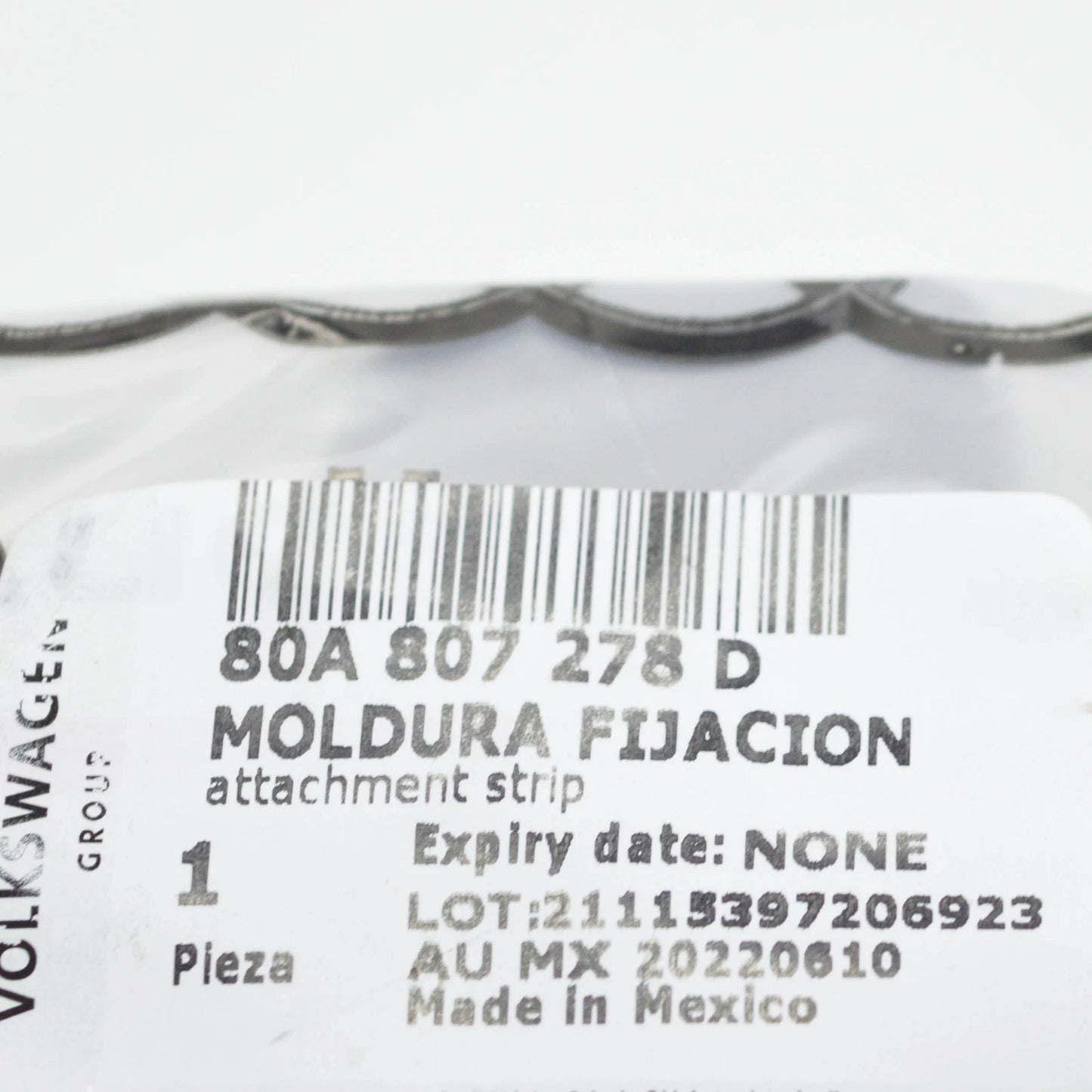 NEW AUDI Q5 80A FRONT BUMPER RIGHT SIDE SUPPORT STRIP 80A807278D 2018 ORIGINAL