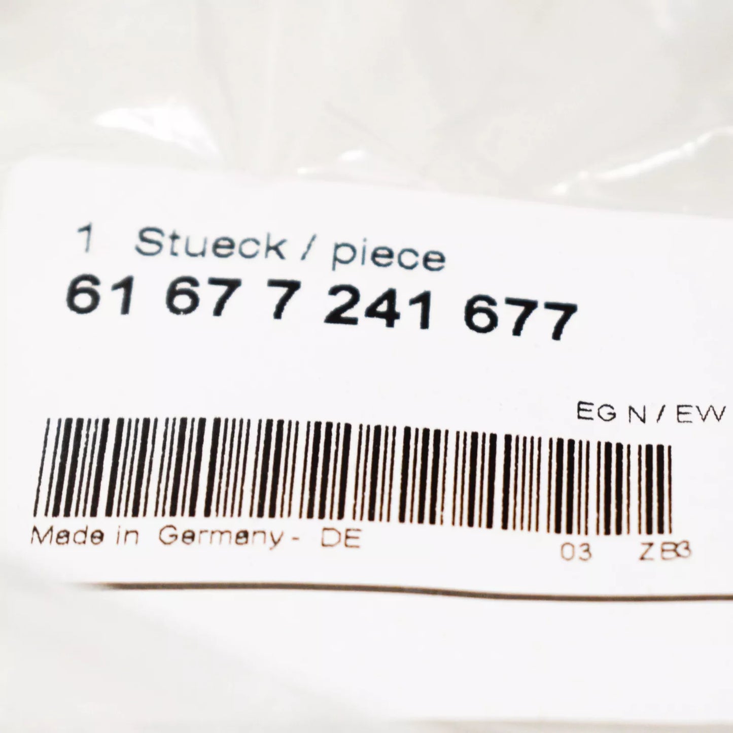 NEW BMW 1 F21 HEADLIGHT CLEANING HOSE LINE 61677241677 2013 ORIGINAL