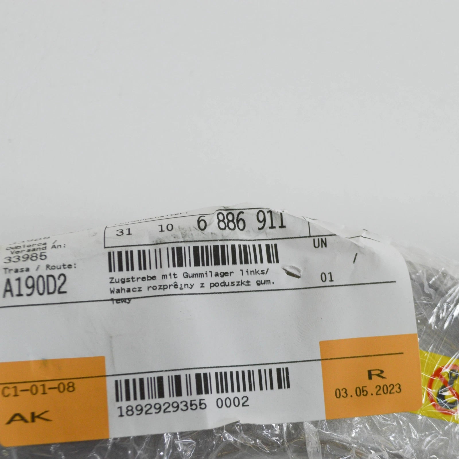 NEW BMW 8 G14 FRONT LEFT TENSION STRUT WITH RUBBER MOUNTING 31106886911 ORIGINAL