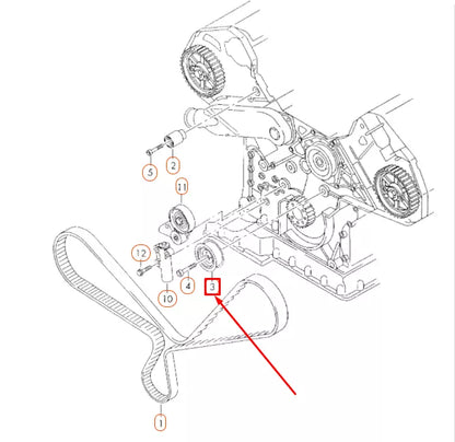 NEW AUDI A6 C5 TOOTHED BELT IDLER PULLEY 077109244E ORIGINAL