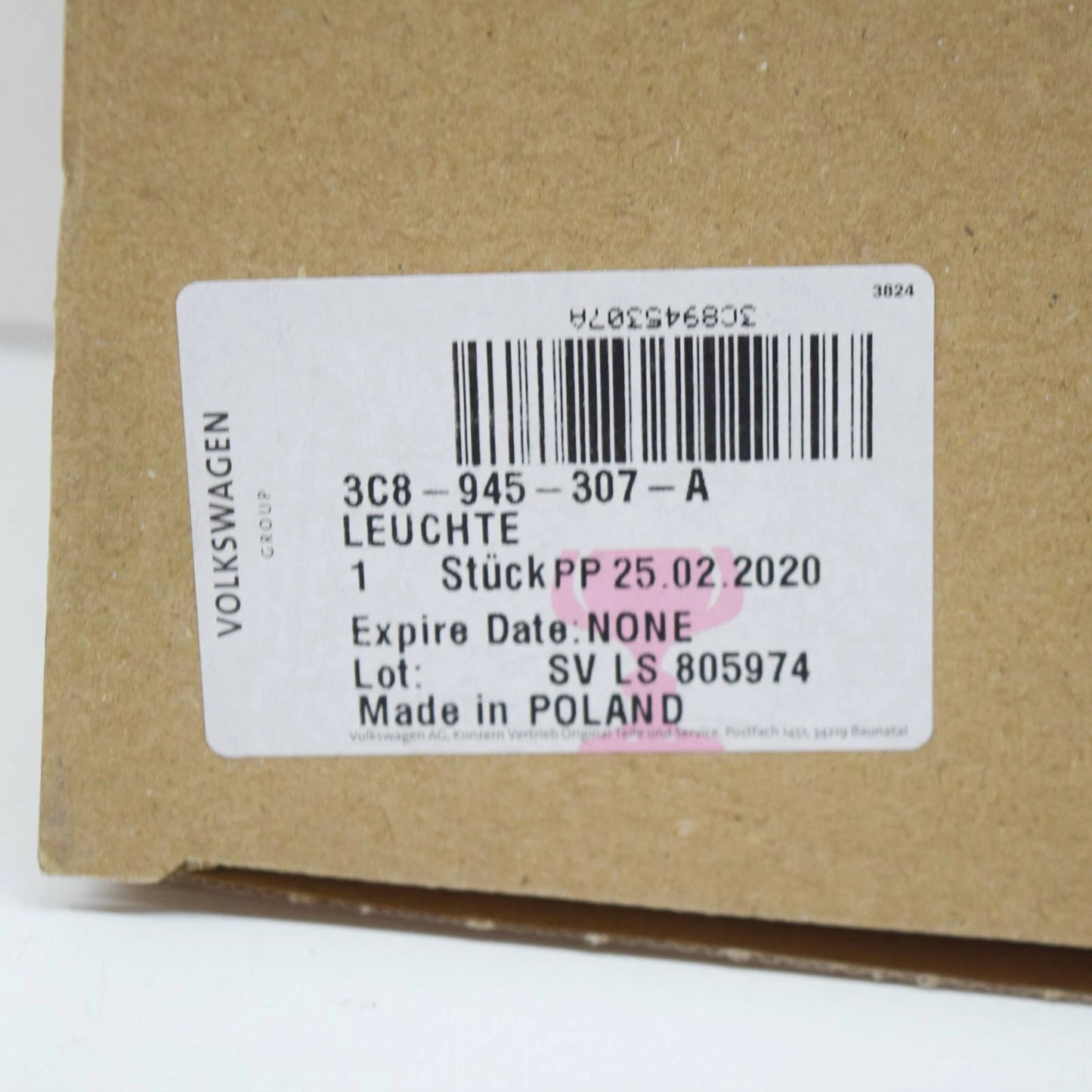 NEW VW PASSAT CC 357 REAR LEFT TAIL LIGHT 3C8945307A