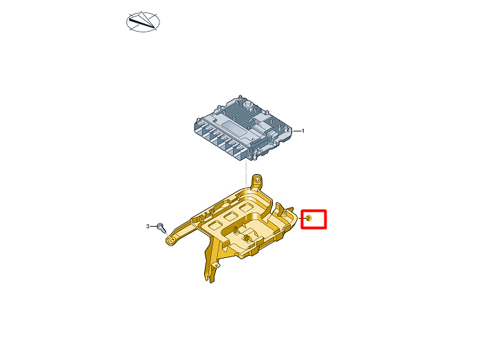 NEW AUDI A6 C8 AVANT CONTROL UNIT RETAINER 4K0907647A ORIGINAL