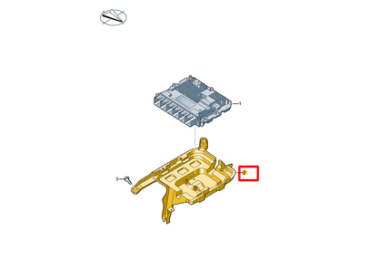 NEW AUDI A6 C8 AVANT CONTROL UNIT RETAINER 4K0907647A ORIGINAL