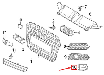 NEW AUDI A6 C7 CHANNEL COVER RIGHT 4G0807246D