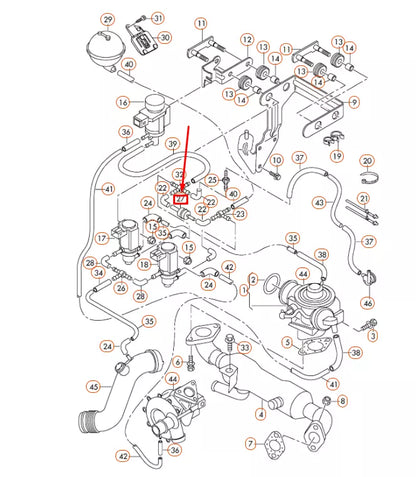NEW AUDI A2 8Z VACUUM NON-RETURN VALVE 046905291A ORIGINAL