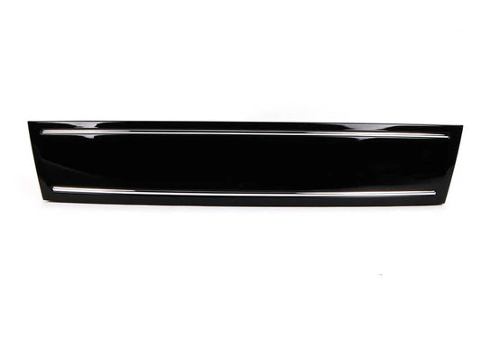 NEW AUDI Q7 FRONT GRILL NUMBER PLATE FILLER DELETE GLOSS BLACK 4L0807287T94
