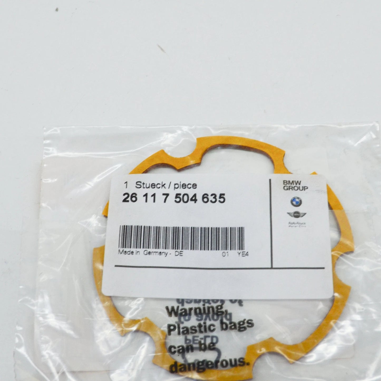 NEW BMW 3 E46 CV JOINT COVER GASKET 26117504635 7504635 ORIGINAL