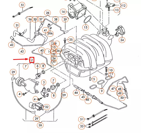 NEW AUDI A4 B7 INTAKE MANIFOLD ACTUATOR DRIVE UNIT 06E133619 ORIGINAL