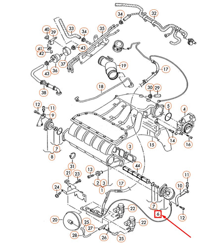 NEW VW BEETLE 9C INTAKE SYSTEM DRIVE UNIT 022133759
