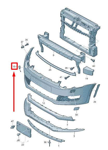 NEW VW POLO 6R, 6C FRONT BUMPER TRAILER TOW CAP COVER 6R0807241BGRU ORIGINAL