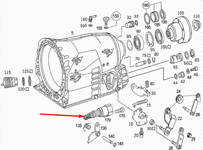 NEW MB CLK C209 TRANSMISSION SHIFT CABLE CONNECTOR A1402701365 3.2PETROL