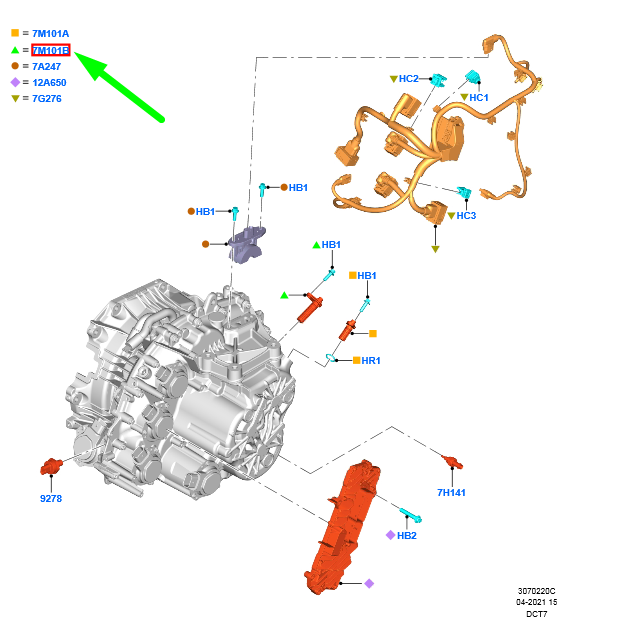 new ford puma speed sensor assy 2665123 original