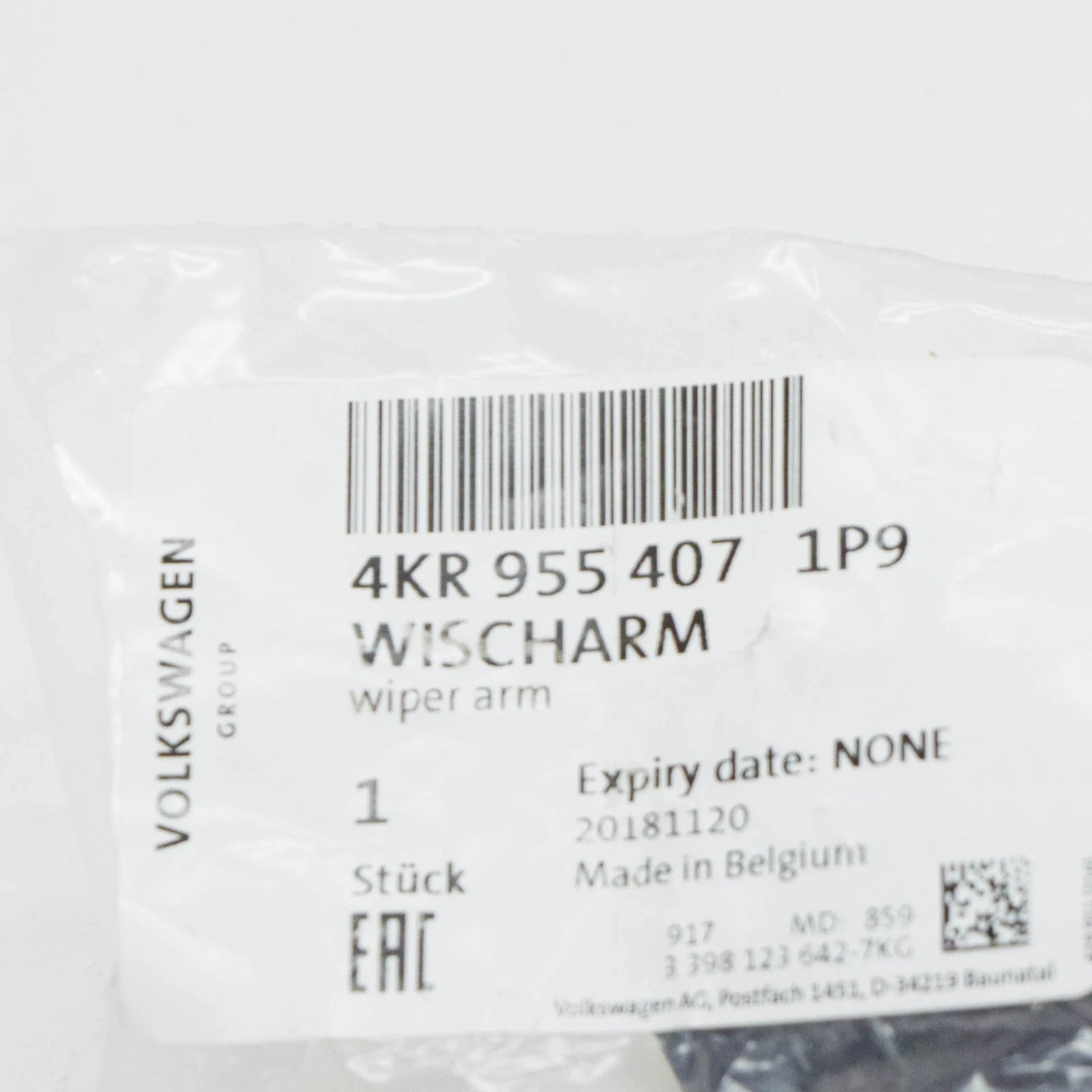 NEW AUDI E-TRON GEN FRONT LEFT WIPER ARM RHD 4KR9554071P9 ORIGINAL