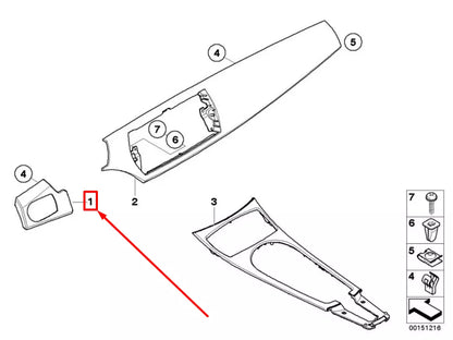 NEW BMW Z4 E85 LEFT POPLAR WOODGRAIN DASHBOARD TRIM 51166961783 6961783 ORIGINAL